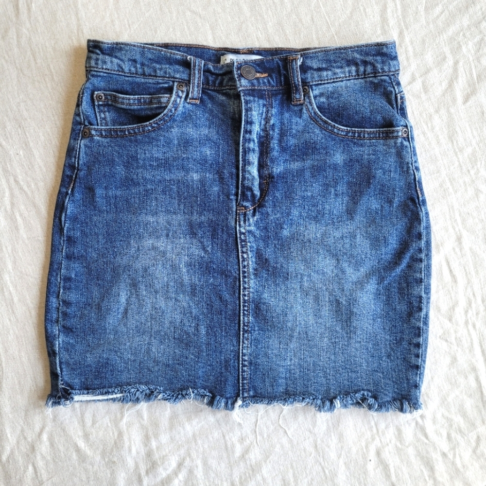Pull&Bear Retro Denim Mini Skirt